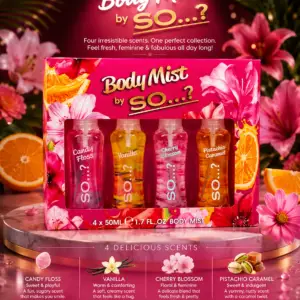 Body Mist Gift Set for Women – 4 x 50ml