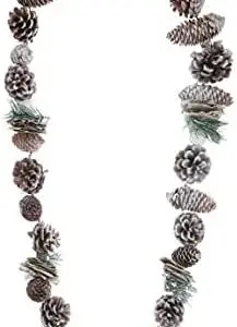 Pinecone Traditional Christmas Garland Perfect For Hanging up Anywhere in Your Home Over The Festive Period 256g 120cm - Frosty