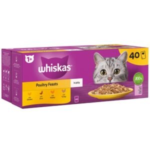 Whiskas 1+ Fish Favourites in Jelly Mega Pack 40pk