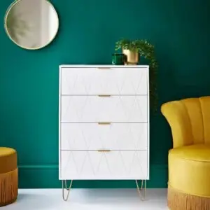 Loft Studio 4 Drawer Chest - White