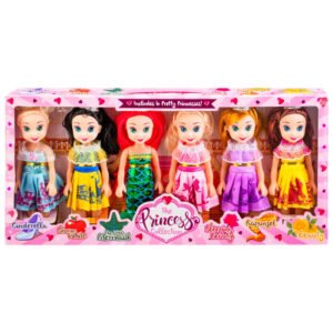 The Princess Collection Dolls 6pk