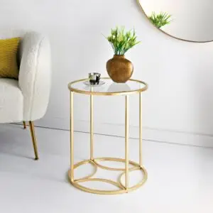 Home Collection Gold Side Table
