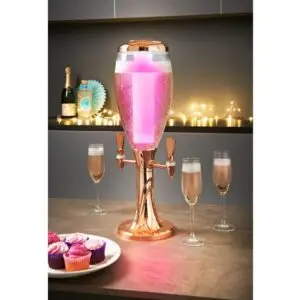 Big Chill Wine & Prosecco Tower With LED Light 3L