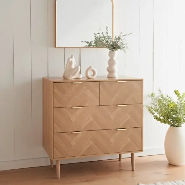 Laurel 4 Drawer Chevron Chest