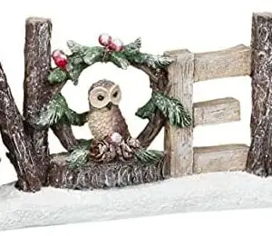Woodland Xmas Decoration Ideal For Placing Anywhere in Your Home, Especially in Your Living room - Love