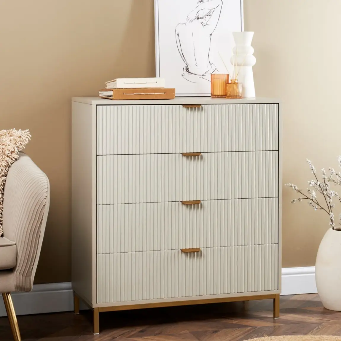 Home Collection Arlo 4 Drawer Chest