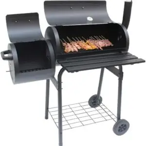 Steel Barrel Charcoal Smoker & BBQ