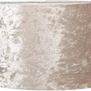 New Dual purpose lampshade/pendant shade Crushed Velvet Light Shade Room Decor - Beige