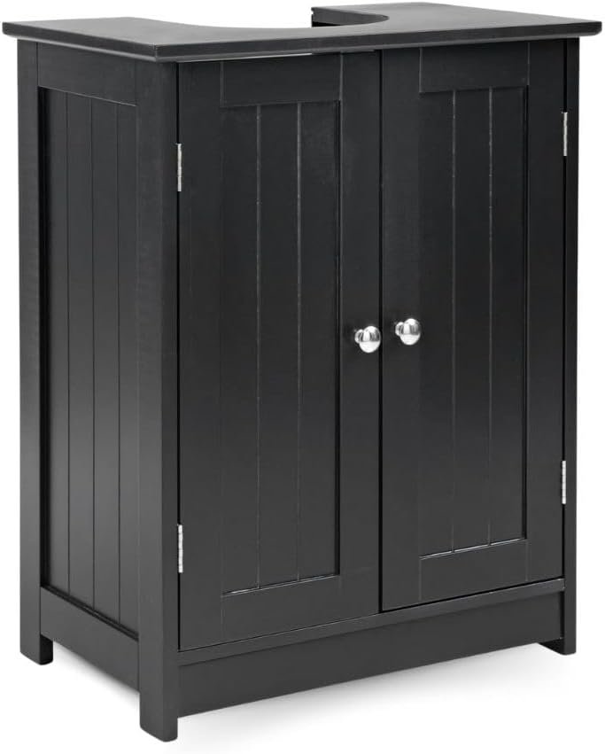 2 Door Under Sink Unit Black