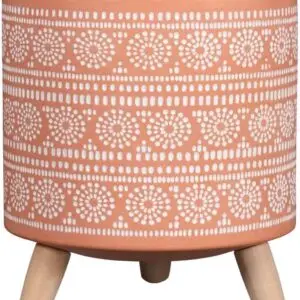 Fabulous Island Paradise Ceramic Tripod Planter - Terracotta