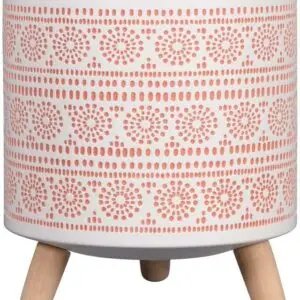 Wer-homeshowroom Fabulous Island Paradise Ceramic Tripod Planter Perfect For Growing Flowers and Plants in Your Garden For Indoor and Outdoor Use12 x 12 x 14cm - White