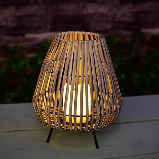 Soft Sea Teardrop Solar Lantern - Warm White
