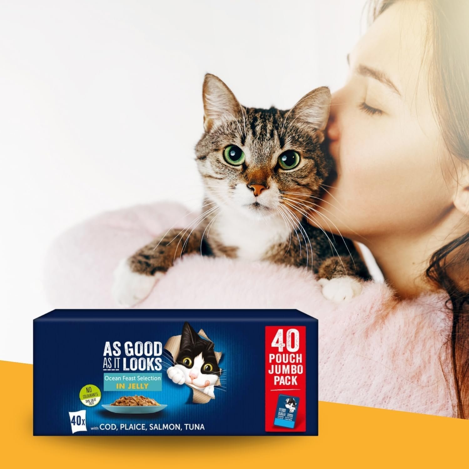 Ocean Feasts Cat Food, Cat Food Ocean, Complete Food for Adult Cats, Fish Selection in Jelly, (40 Pouches) - Image 3