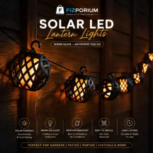 Luxury Solar Powered Morocco Ball Flame String Lights Flair To Your Garden 8pk.