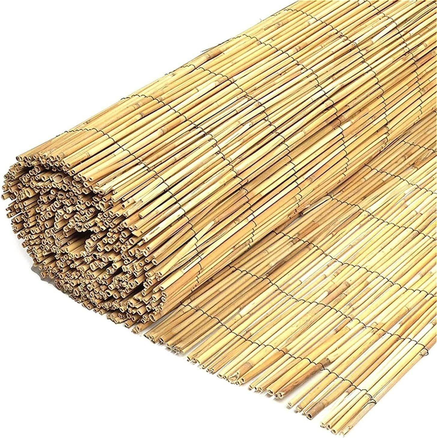 1.5m x 4m Natural Handmade Reed Fence Bamboo Screening Garden Decorative Fencing Garden - Image 3