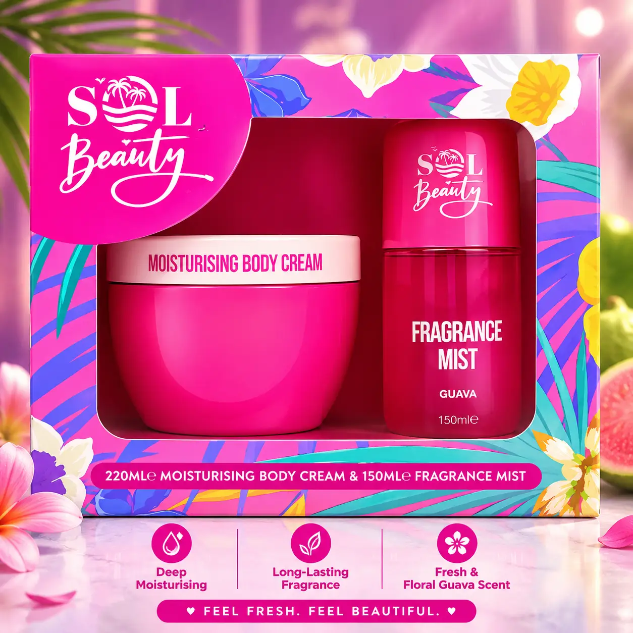 Sol Beauty Mist & Cream Set 2pk - Guava