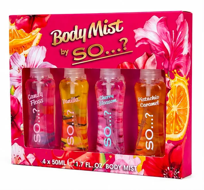 Body Mist Gift Set for Women – 4 x 50ml - Image 3