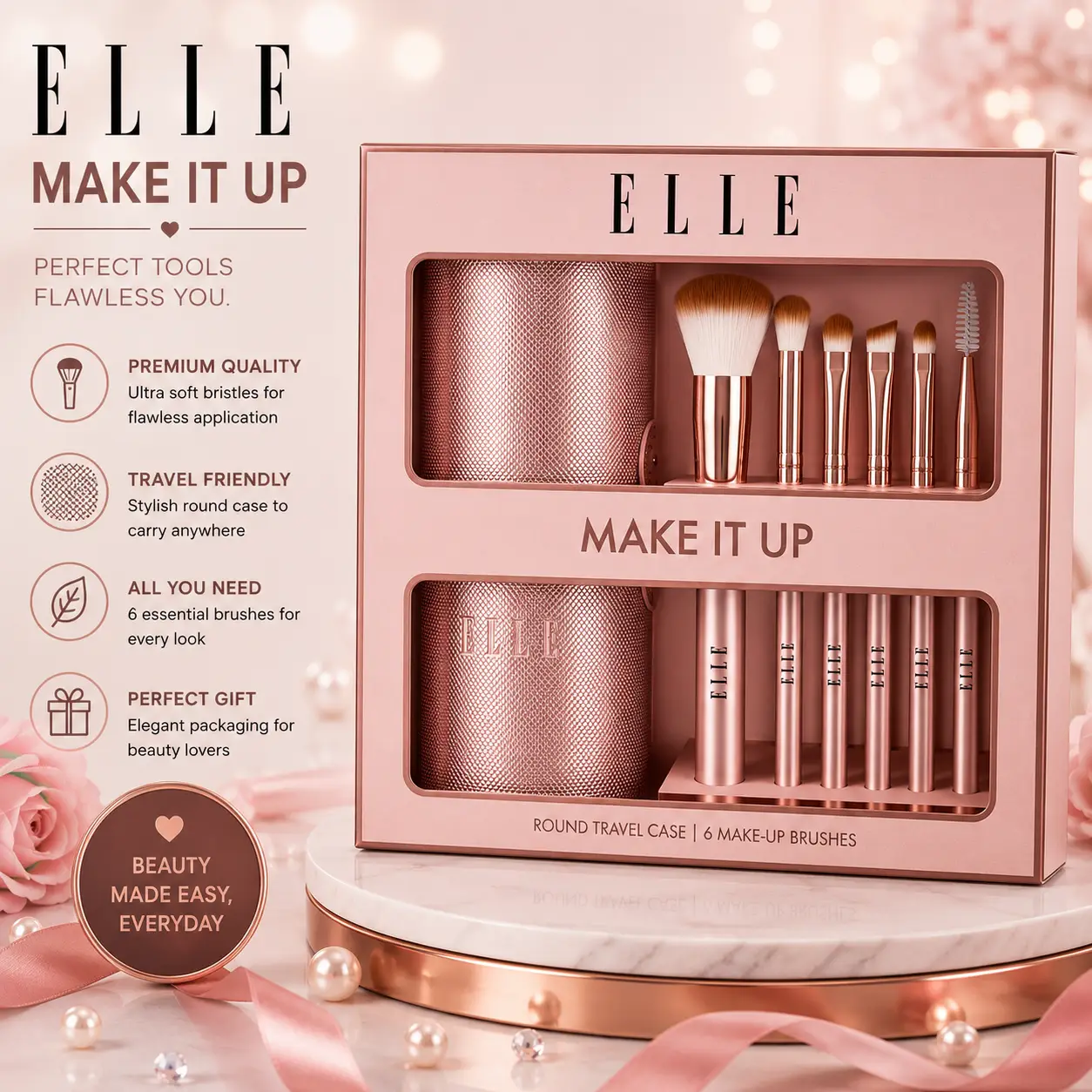 Elle Make It Up Gift Set - Pink